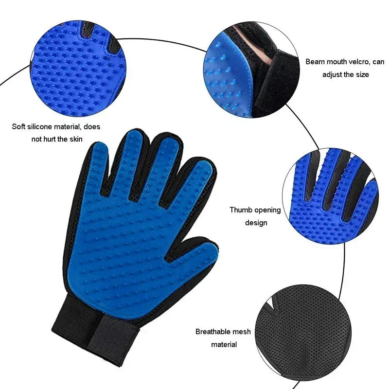 Cat and Dog Grooming Brush Gloves