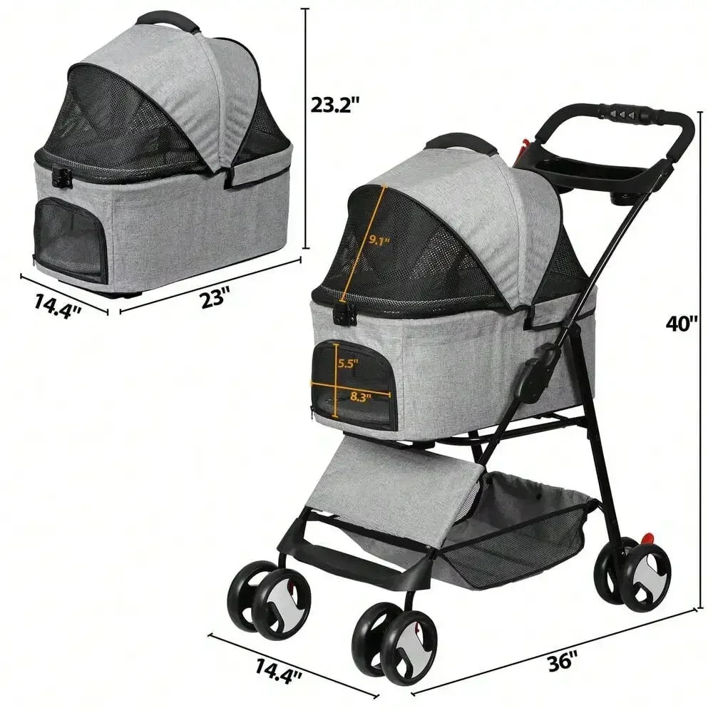 WL Pet Stroller Folding