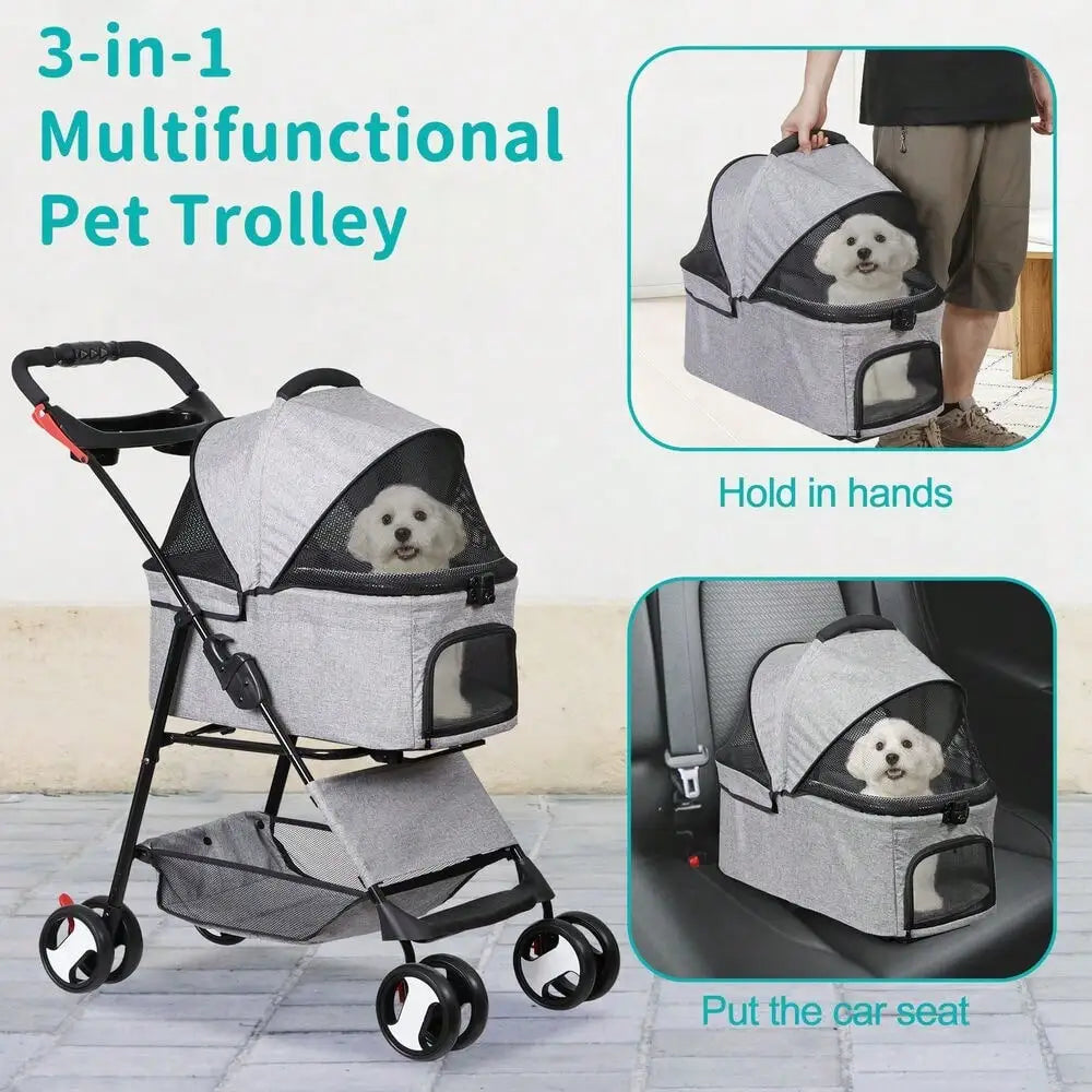 WL Pet Stroller Folding