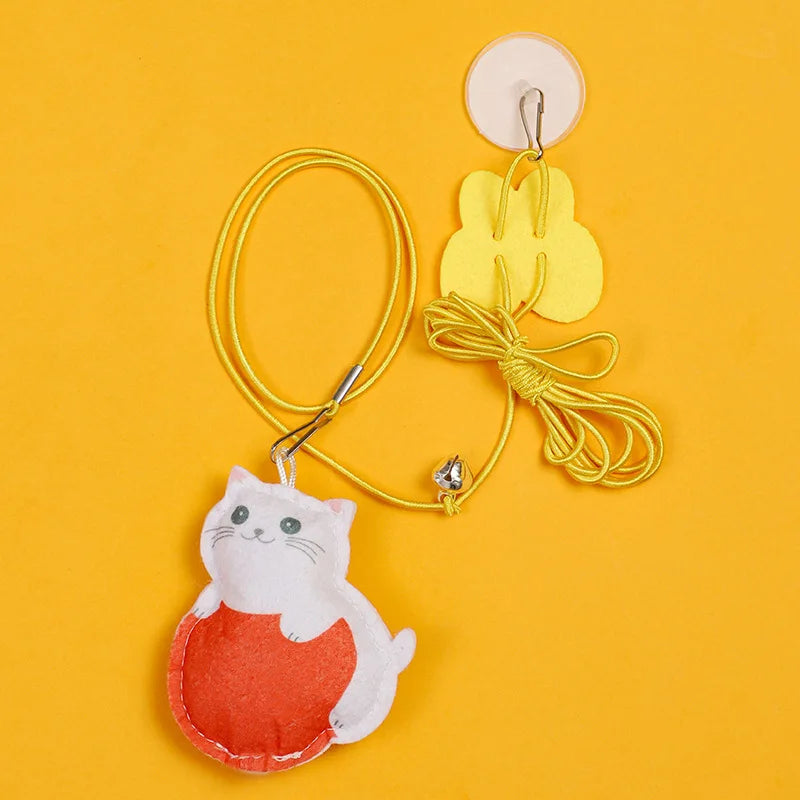 Interactive Hanging Cat Toy Simulation