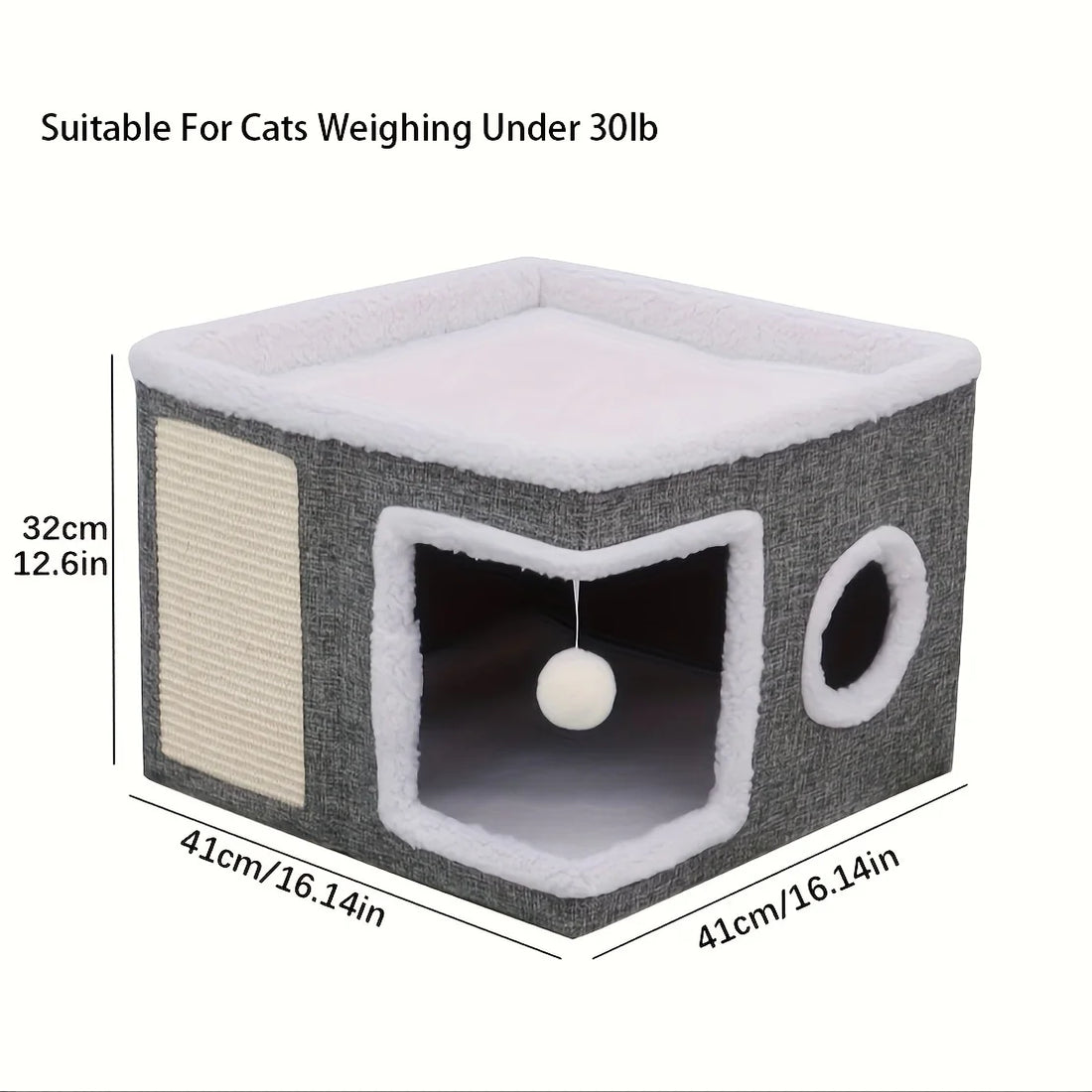 Luxury Double-Layered Cat Bed