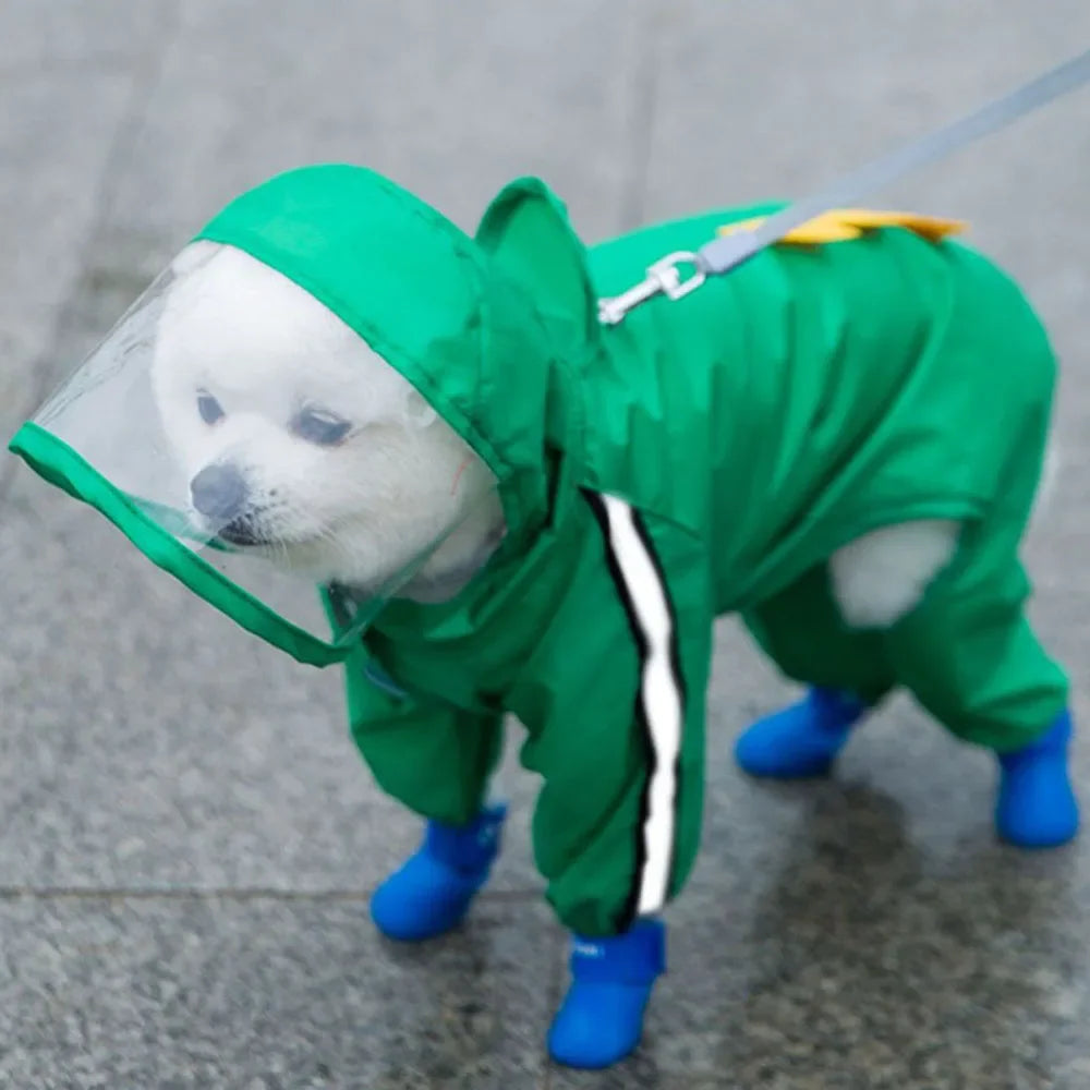 Cute Bear Shape Dog Raincoat