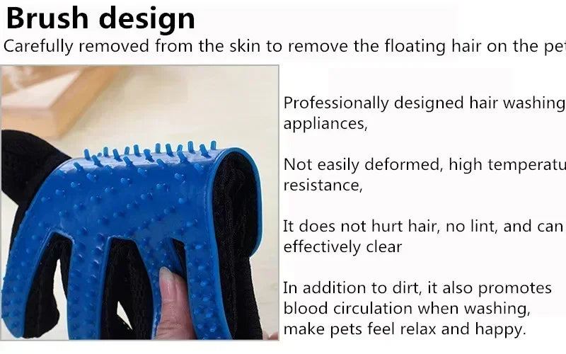 Cat and Dog Grooming Brush Gloves