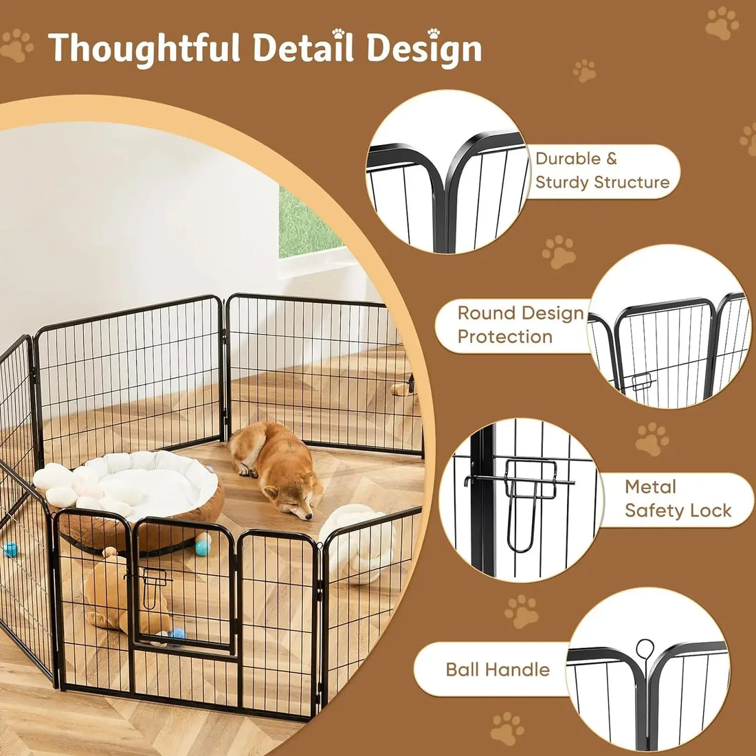 Dog Playpen Indoor Fence